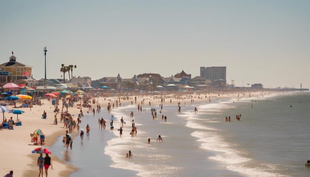 sunny beach in texas