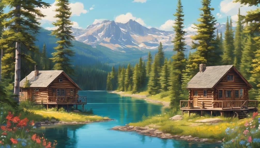 scenic cabins by lake