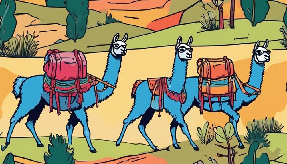 llamas role in hiking