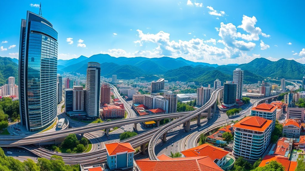 city growth and facilities
