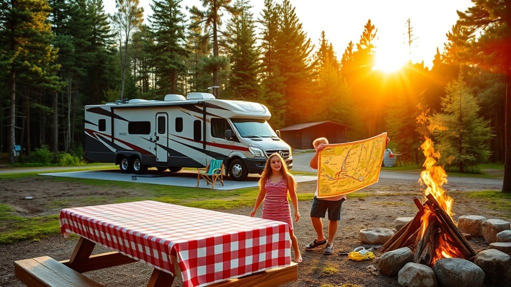 campsite reservations and navigation