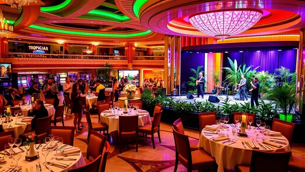 dining and entertainment choices