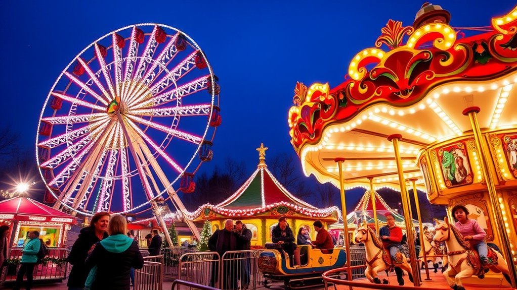 santa land ride attractions