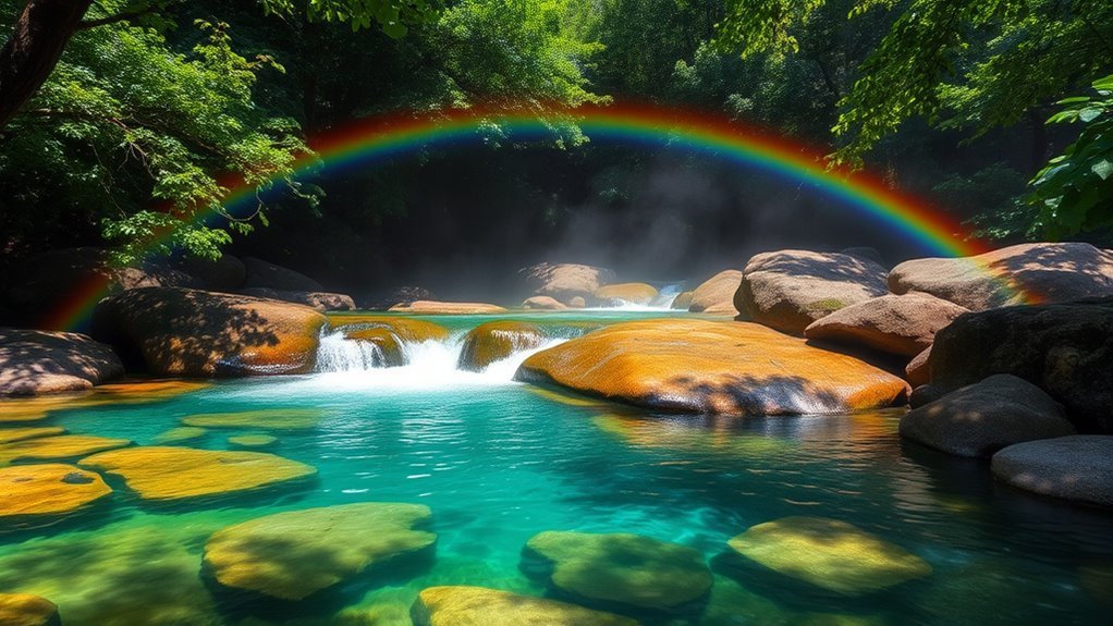 colorful natural waterway oasis